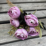 Штучні квіти Букет півонії камелія, лютики, рананкулюс 30 см, фото 3