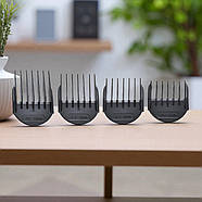 Машинка для стрижки волосся з насадками та зарядною базою VGR V-671, фото 7