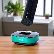 Машинка для стрижки волосся з насадками та зарядною базою VGR V-671, фото 8