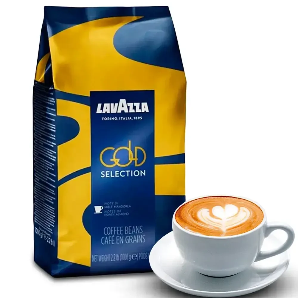 Оригинал! Кофе в зернах Lavazza Gold Selection 1кг Лавацца, 80/20