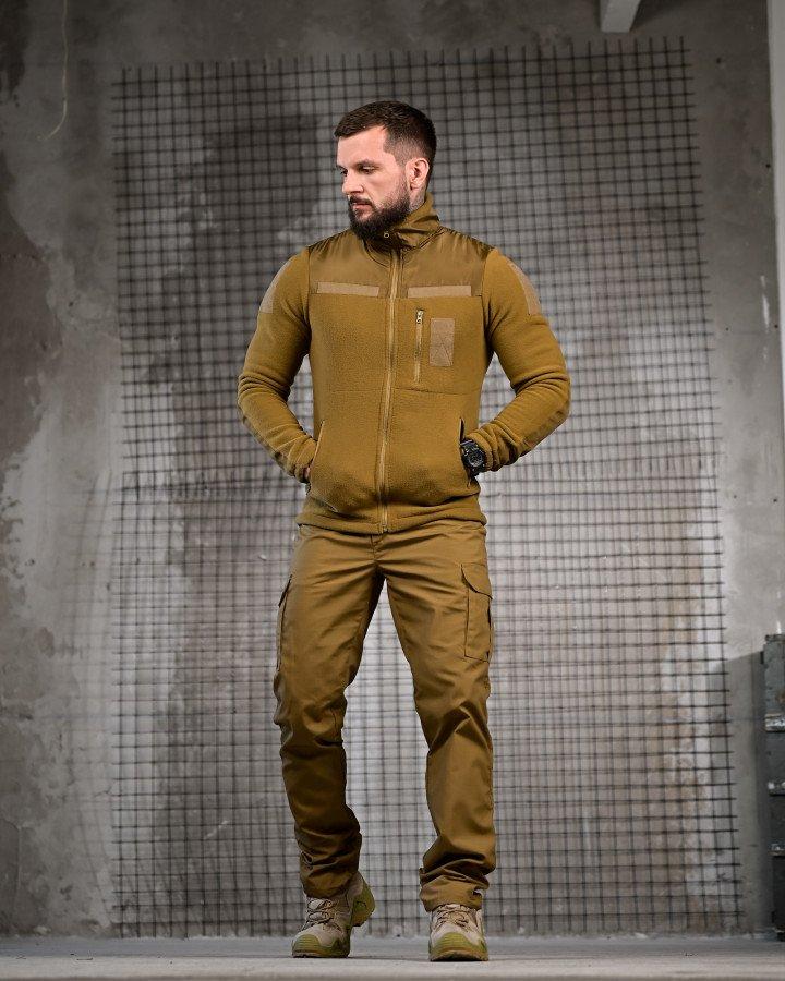 Тактичний костюм FENIX койот флісовка + штани ріпстоп ПП7944 ТМ, фото 1