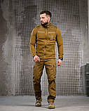 Тактичний костюм FENIX койот флісовка + штани ріпстоп ПП7944 ТМ, фото 3