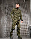 Тактичний костюм FENIX олива флісовка та штани ріп-стоп ПП7945 ТМ, фото 2