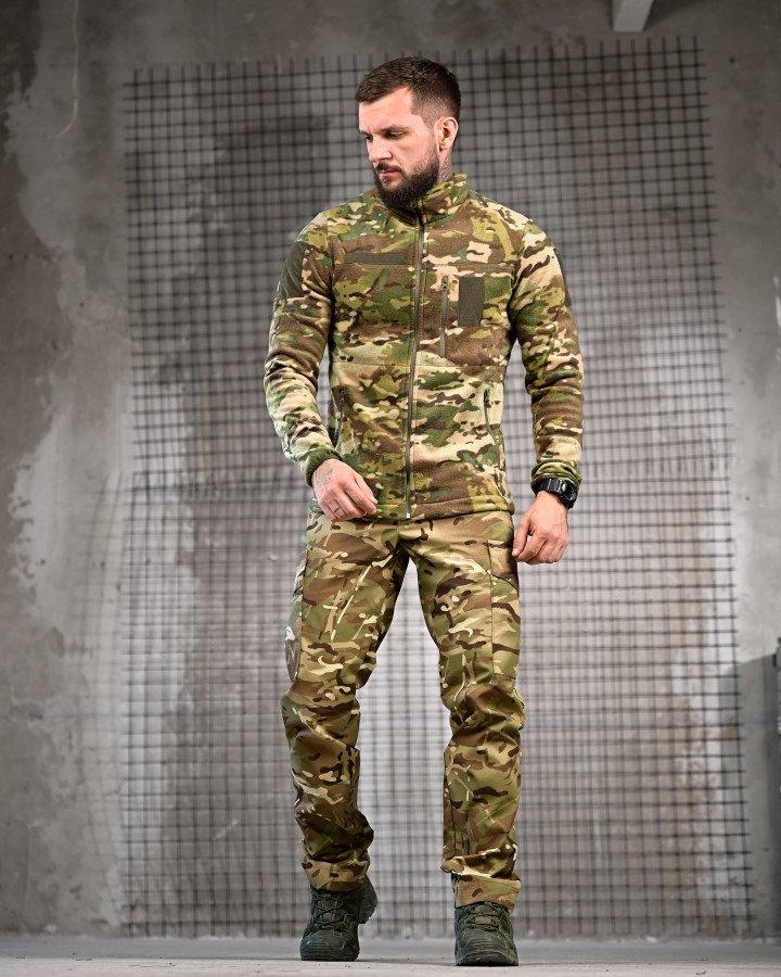 Польовий костюм FENIX мультикам з фліскою та штанами рип-стоп ПП7947 ТМ, фото 1