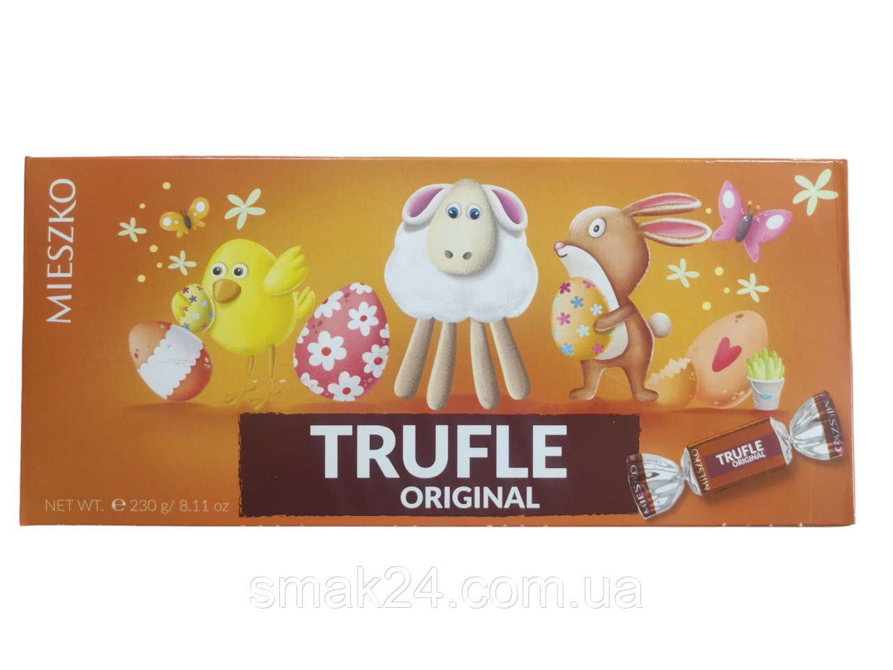 Цукерки шоколадні з ром TRUFLE ORIGINAL z nutka rumu Mieszko 230 г Польща