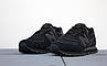 Чоловічі кросівки New balance 574 black чорні Нью Баланс замш сітка весна літо, фото 4