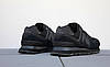 Чоловічі кросівки New balance 574 black чорні Нью Баланс замш сітка весна літо, фото 7