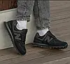 Чоловічі кросівки New balance 574 black чорні Нью Баланс замш сітка весна літо, фото 6