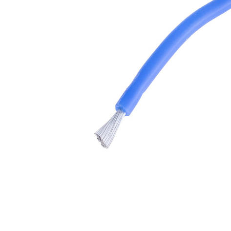 Силіконовий дріт 16AWG (1.3mm2 252/0.08TS) синій, 1 м, фото 1