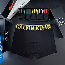 Чоловічі труси боксери 5 шт (набір) + подарункова коробка CK, фото 5
