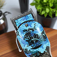 Машинка для стрижки волосся з 4 насадками та LED дисплеєм VGR V-685, фото 3