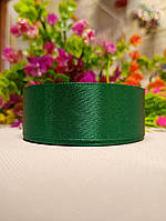 Атласна стрічка/ 2,5 см/23 метри/ смарагд