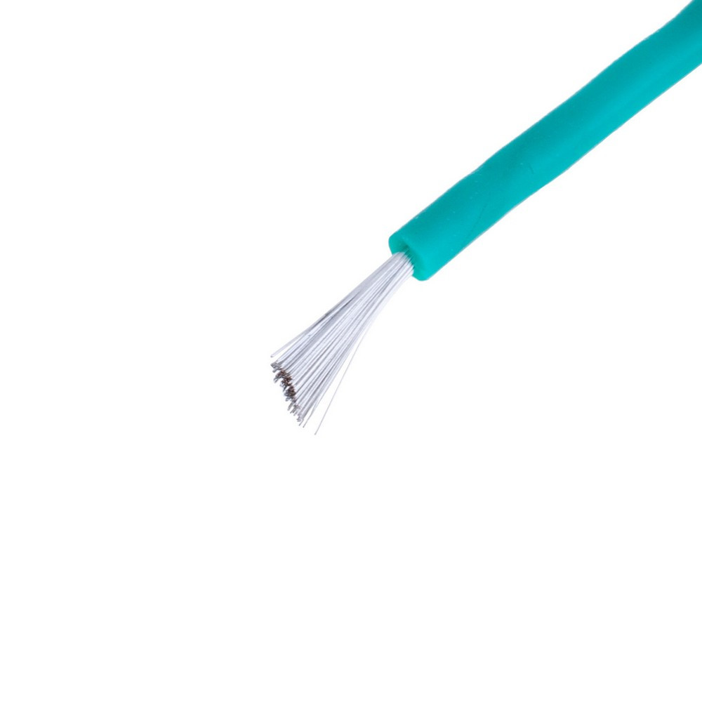 Силіконовий дріт 18AWG (0.75 mm2 150/0.08TS) зелений, 1 м