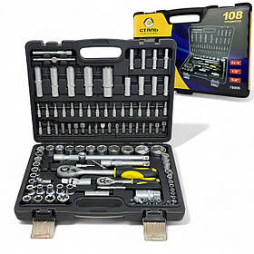Набір 108 інструментів в кейсі Сталь AT-1082 108 ел