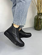 Черевики жіночі GUERO G197-655 Color 001 BATTAL чорні на платформі, фото 2