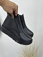 Черевики жіночі GUERO G197-655 Color 001 BATTAL чорні на платформі, фото 3
