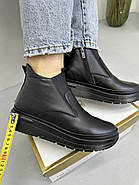 Черевики жіночі GUERO G197-655 Color 001 BATTAL чорні на платформі, фото 7