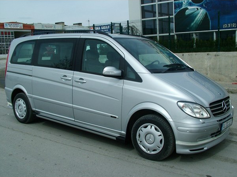 Спідниця Brabus на задній бампер Mercedes Vito/Viano W639 2003-2010 Накладка на задньому бампер Мерседес Віто, фото 1