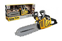 Пила іграшкова зі звуком Power Tools (T001) інструмент бензопилка з батарейками для хлопчиків обертання ланцюга AKR