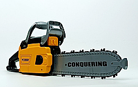 Іграшка бензопила на батарейках Power Tools (T001) дитяча бензопила з реалістичним звуком Жовтогарячий AKR