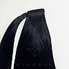 Шиньйон-Хвіст на Липучці 40 см 100 грам, Чорний №01, фото 4