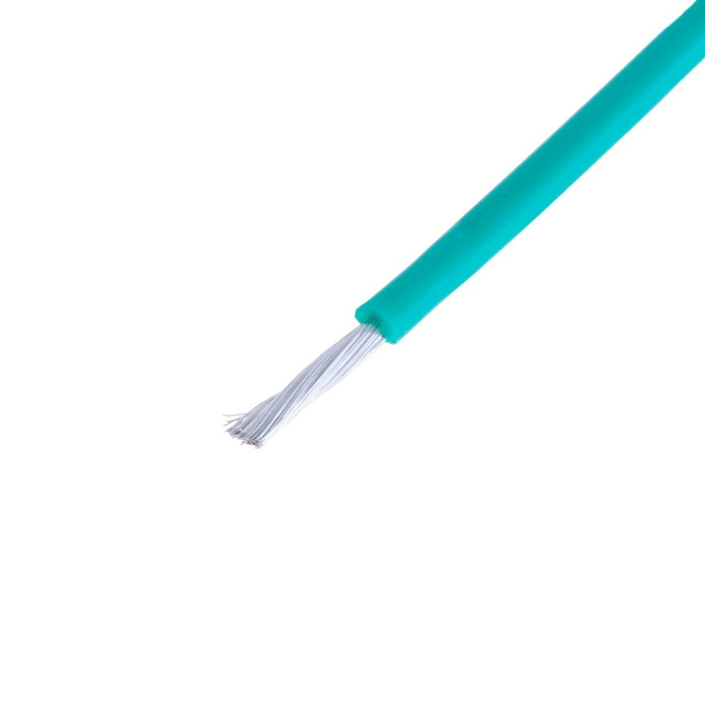 Силіконовий дріт 20AWG (0.5mm2 100/0.08TS) зелений, 1 м