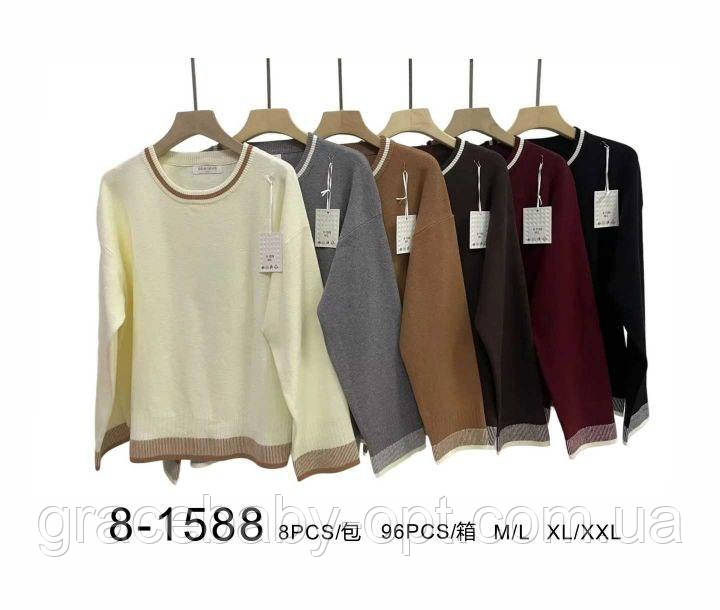 Светр жіночий оптом, M/L-XL/2XL рр.,  № Si-8-1588, фото 1