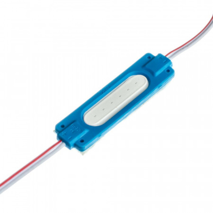 LED-модуль VARGO V-116943 (24V/2W) 70х19мм синій, Світлодіодний модуль LED
