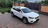 Дефлектори вікон із хром молдингом, вітровики Jeep Cherokee KL 2013-2025, фото 4