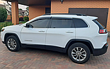 Дефлектори вікон із хром молдингом, вітровики Jeep Cherokee KL 2013-2025, фото 3