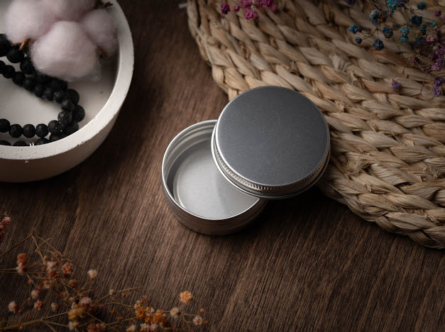 Баночка косметична алюмінієва. 52x20мм 30грам, фото 1