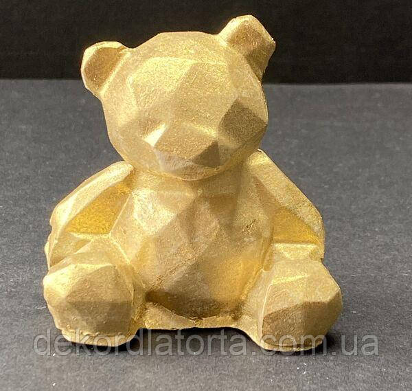 Шоколадна фігурка "Ведмедик орігамі" золотий