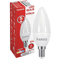 Лампа LED VARGO (V-110522) C37 5W 4000K E14 220V (2 роки)