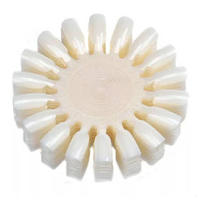 Молочна палітра-ромашка "М'який квадрат" (10 шт./уп. по 18 тіпс) - для демонстрації гель-лаків та дизайнів