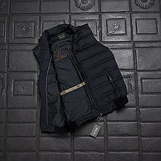 Чоловіча жилетка Loro Piana чорна тепла брендова жилетка люкс якість