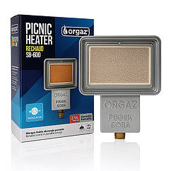 Газовий керамічний обігрівач ORGAZ 1.4 кВт | інфрачервоний портативний обігрівач на газовий балон