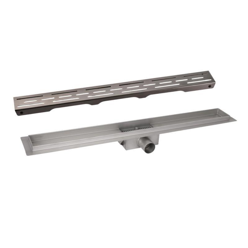 Комплект Qtap Taurus FD700 (PVD) Лінійний трап із неіржавкої сталі із сухим закривом 700 мм