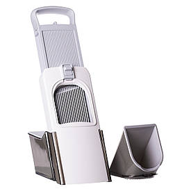 Овочерізка ручна універсальна з контейнером 19×12.5×34 см слайсер для овочів кухонна овочерізка HP-8-67