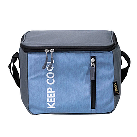 Термосумка холодильник 16 (л) для їжі, напоїв, пива холодильна сумка для риболовлі та пікніка Блакитний HP-14-17