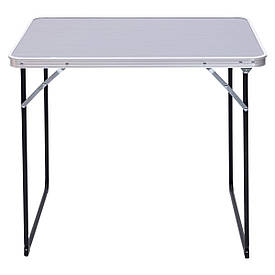 Стіл для пікніка розкладний 80×60×5.5 (см) Сірий Lugi JY-8060G