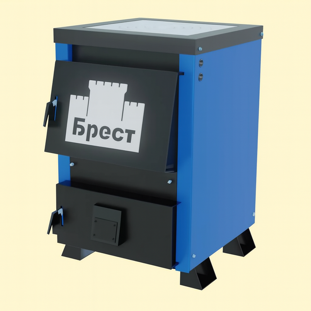 Шахтний котел «Брест Малюк» 10 кВт – сучасний твердопаливний котел типу Холмова з варильною плитою. Підходить для будинків і дач до 100 м², працює на дровах, вугіллі, брикетах. Високий ККД, тривале горіння, надійна конструкція. Котел 10 кВт «Брест Малюк» з плитою – компактний шахтний твердопаливний котел тривалого горіння для дому та дачі