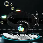 Бездротові навушники Котячі вушка VZV-23M чорні з підсвічуванням та мікрофоном для дітей та підлітків, фото 6