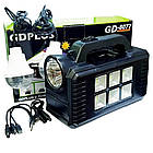 Туристичний ліхтар GD-8077 з лампочками та повербанком 4000мАч універсальне рішення для кемпінгу, фото 5