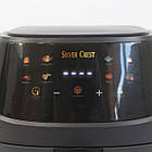 Електричний аерогриль QF-605 8 л 2400W з програмами приготування їжі та таймером для запікання, фото 8