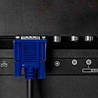 Кабель VGA-VGA 15 м, чорний, для підключення монітора та проектора з надійним екраном, фото 4