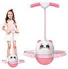 Джампер дитячий рожевий 75×43×30 см до 90 кг міцний тренажер для стрибків та активних ігор, фото 6