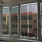 Рулонна сонцезахисна шторка 125×58 см чорна для пластикових вікон та захисту від сонця, фото 3