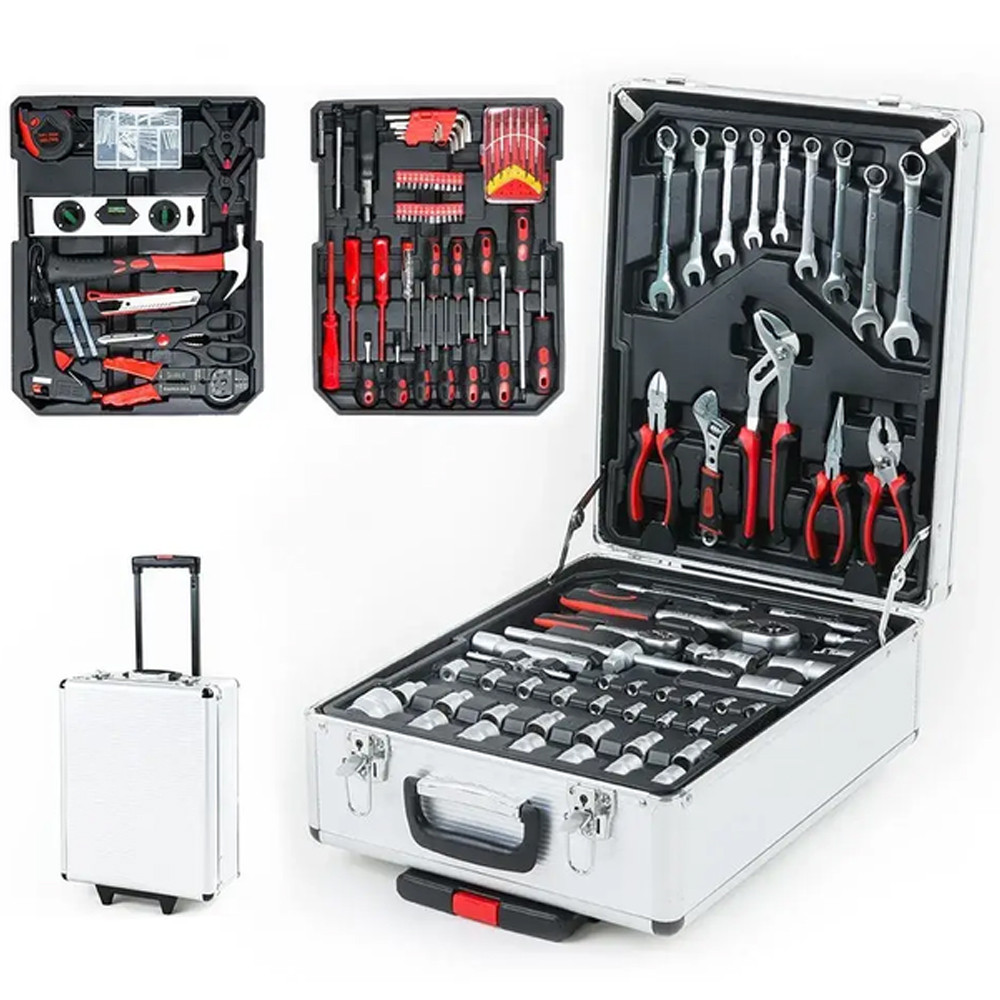 Набір автоінструменту в візку 408 предметів професійний комплект для ремонту та сервісу, фото 1