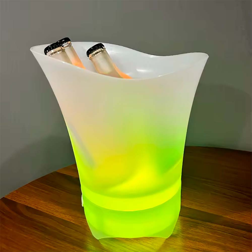 Відро для льоду Bucket Light 20, що світиться з Bluetooth і LED підсвічуванням, стильне рішення для вечірок, фото 1