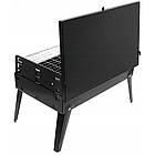 Складаний мангал CA-07 для барбекю з гратами в комплекті лопатка та вилка зручний для пікніка, фото 4